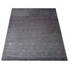 Hand Knotted Loom Wool Area Rug Contemporary Charcoal