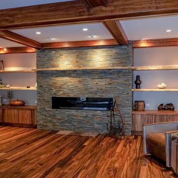 Storage, display shelving and mantel
