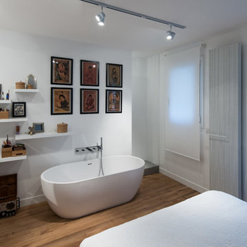 Suite parentale ouverte sur la salle de bains