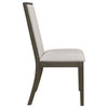 Coaster Kelly Fabric Upholstered Side Chair in Beige and Dark Gray