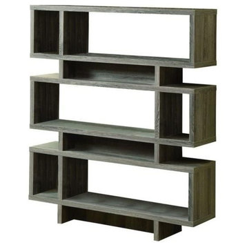 Bookshelf Bookcase Etagere 4 Tier 55"H Office Bedroom Laminate Brown