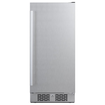 Avallon AFR152RH 15"W 3.3 Cu. Ft. Compact Refrigerator - Stainless Steel