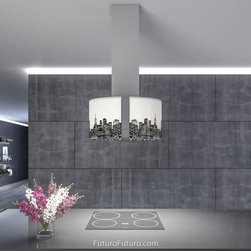 27&Prime; Murano Metro LED Island Range Hood - Range Hoods And Vents