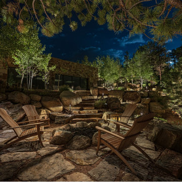Natural moonlit fire pit