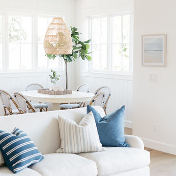 Living Room / Breakfast Nook in Laid-Back California Coastal Style