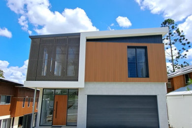 This is an example of a contemporary exterior in Brisbane.
