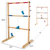 Double Wooden Ladder Toss with 6 Bolas by Hey! Play!