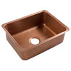 Orwell Copper 23" Single Bowl Undermount Kitchen Sink