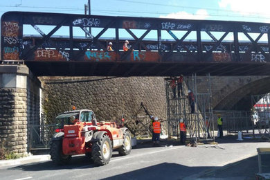 SIRMET démonte le pont SNCF d'Estavel à Brive-la-Gaillarde