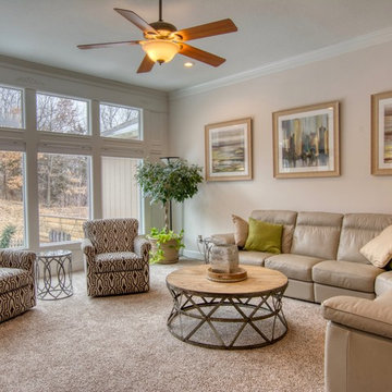Create the illusion of more space by decorating with a neutral pallet