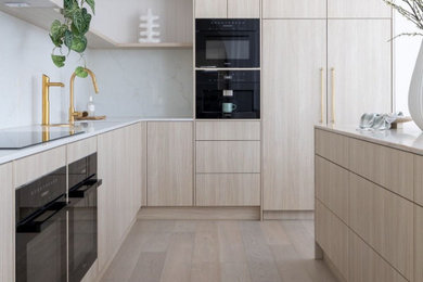 This is an example of a modern kitchen in Brisbane.