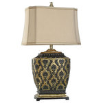 StyleCraft Home Collection - Jane Seymour -Barbados Table Lamp With Antique Platinum Design - Accent your decor with this lovely Table Lamp.