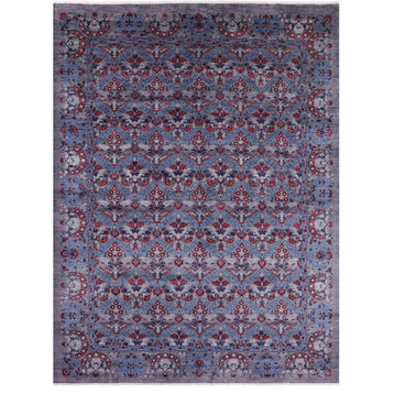 10' 3" X 13' 6" William Morris Hand Knotted Rug Q5935