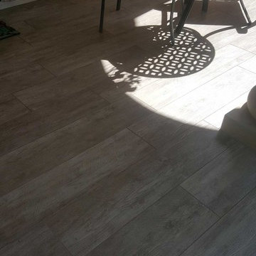 1200SF of Beautiful Wood looking Tile Installed with Love!