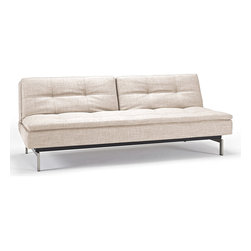"Innovation" Dublexo Deluxe Mixed Dance Natural Sofa Bed / Stainless Steel Legs - Sofas