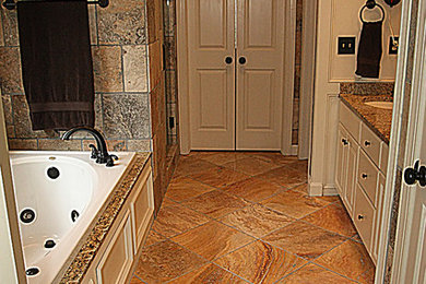 Inspiration for a rustic bathroom remodel in Other