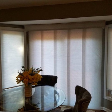 Panel Track Shades for sliding glass doors - An Alternative To Vertical Blinds