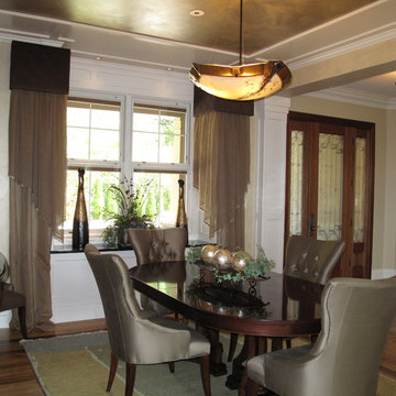 Craftsman Style Family and Dining Rooms
