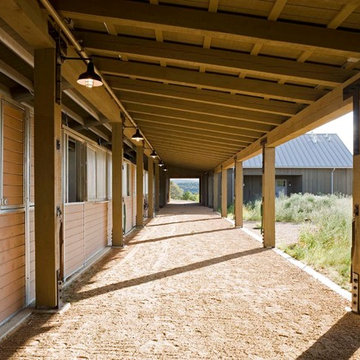 Ranch Style Horse Stable in Santa Fe