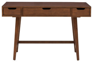 Pulaski Mid-Century Writing Desk in Brown DS-A130-550
