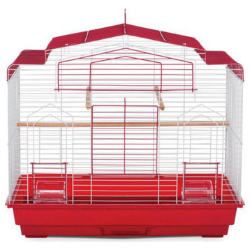 Cockatiel Flight Bird Cage- Red/White