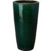 Round Tall Planters - Teal, Small