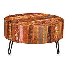 VidaXL Reclaimed Solid Wood Round Coffee Table