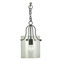 Currey & Company Hudson Pendant in Old Iron - Pendant Lighting