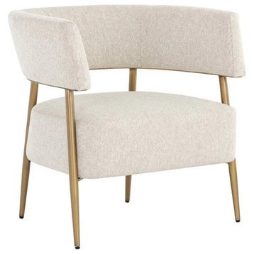 Gershom Lounge Chair, Dove Cream