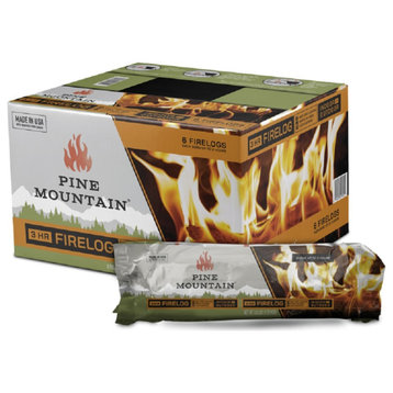 Pine Mountain 501-160-965 3-Hour Fire Log, 6-Pack