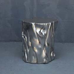Log Center Table Gold 50cm x 50cm x 60cm - Decorative Trunks