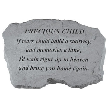 "Precious Child, If Tears Could Build" Memorial Garden Stone