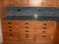 Mixing Slab and 5-Piece Drawer Fronts in a Kitchen or Bath Design