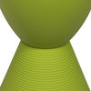 Leisuremod Boyd Modern Plastic Round Side End Table, Green