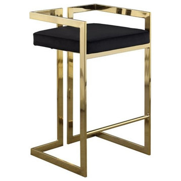Gold and Black Harvey Counter Stool