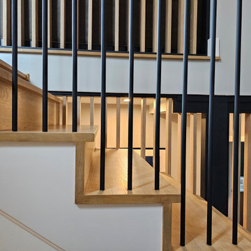 Project #115 | Staircase with Continuous Rail System Without Newels
