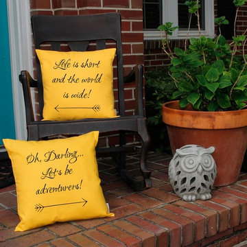 Words and Quote Throw Pillows