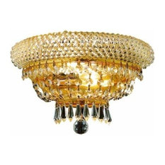 Adele Wall Sconce With Heirloom Hand-Cut Crystals, Gold