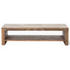 Angora Rustic Modern Reclaimed Wood Coffee Table 60"