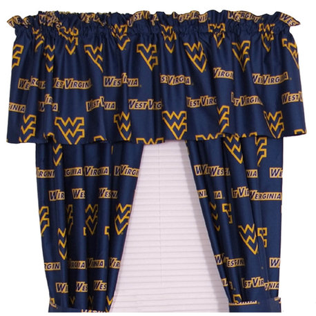 West Virginia Mountaineers Printed Curtain Panels 42"x84"