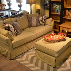 slipcovered sofa - Products