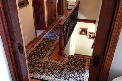 Example of a classic staircase design in Chicago
