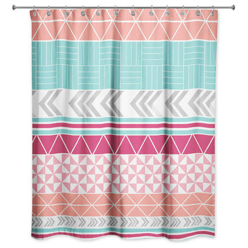 Colorful Boho Tribal Shower Curtain