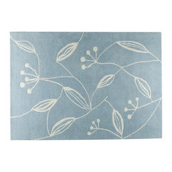 Mat The Basics - Mat The Basics Flora Blue Rug - Rugs