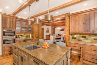 Kitchen - rustic kitchen idea in Other