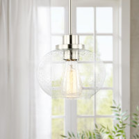Comstock Seeded Glass Pendant Light