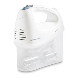 Hamilton Beach 62682RZ Hand Mixer with Snap-On Case, White - Mixers