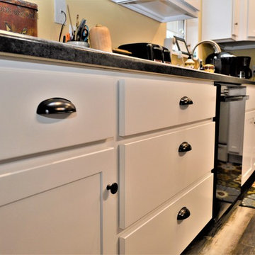 Knox, IN. BaileyTown USA, White Kitchen with Haas Lifestyle Island