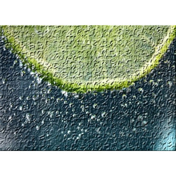 Lime Droplets Area Rug, 5'0"x7'0"