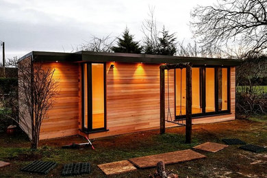 This is an example of a contemporary shed and granny flat in West Midlands.